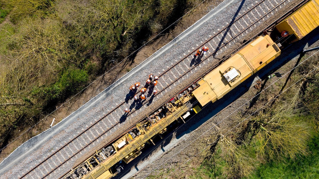 Rail works from above